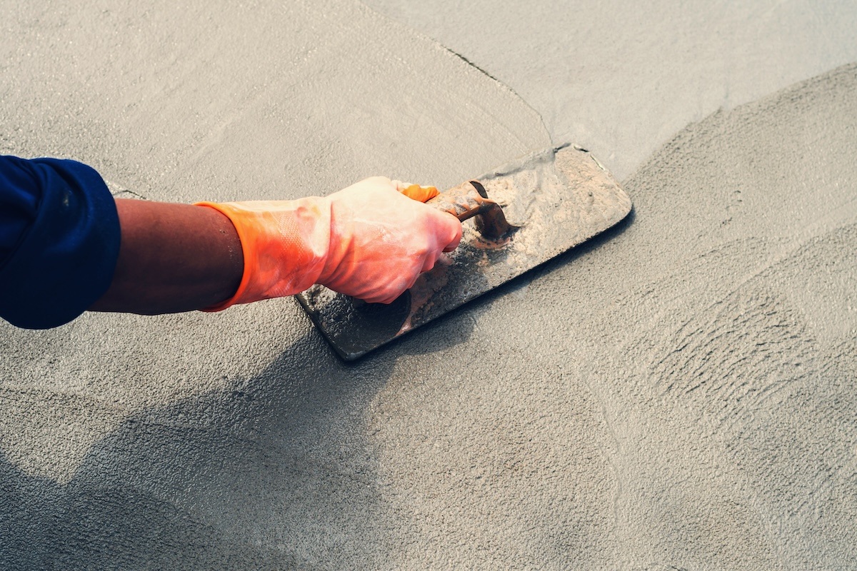 Portland cement mixed and ready for use at the job site